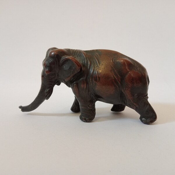 Antique 19th Century Bronze Elephant with Chinese Stamp a/s