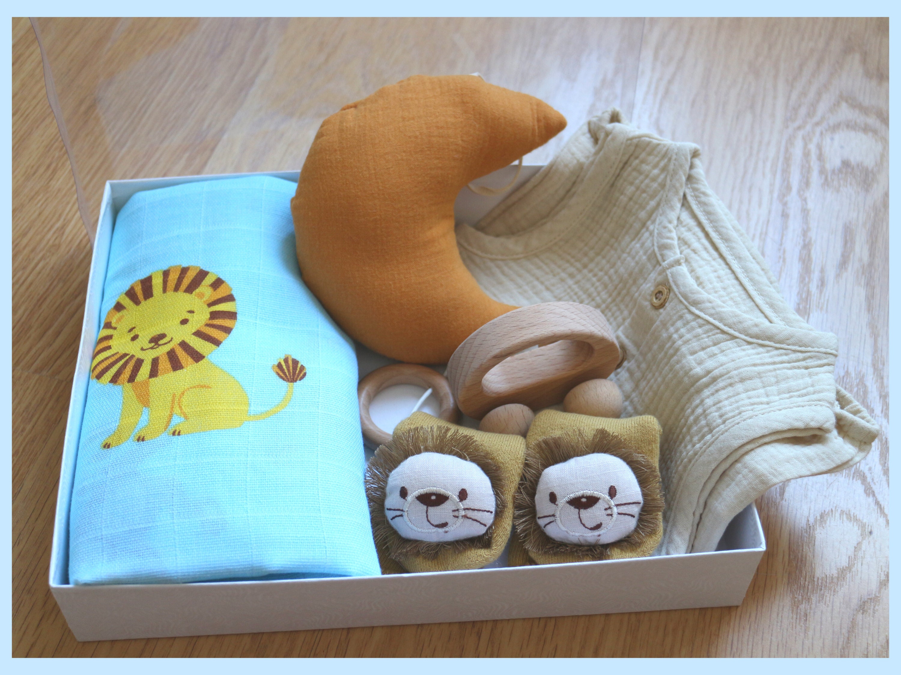 Safari Baby Gift Box Newborn Gift Set Gift for Baby Shower Etsy