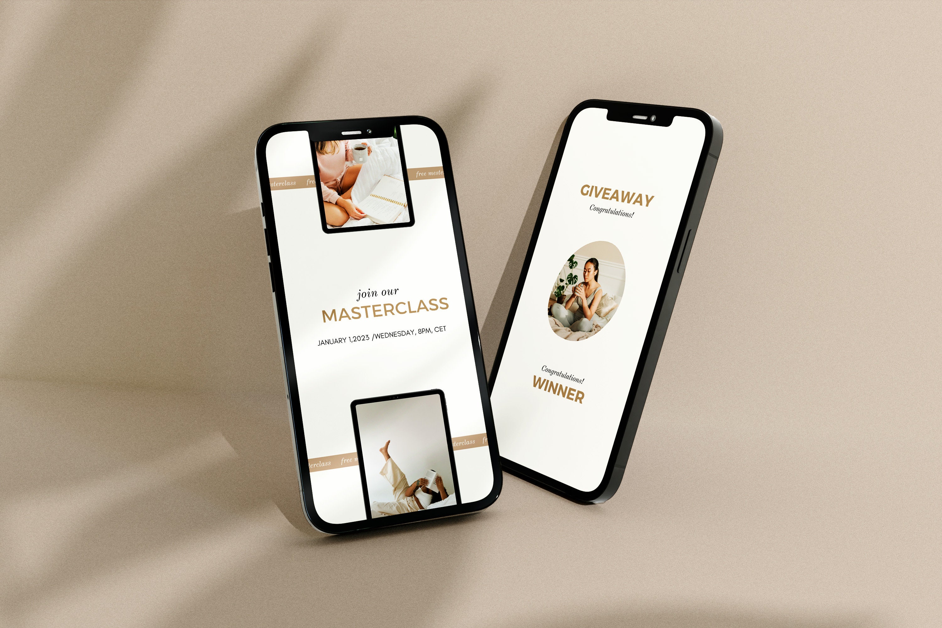 Health and Wellness Instagram Templates Neutral Canva - Etsy