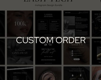 Custom Order | Lash Tech Instagram Templates