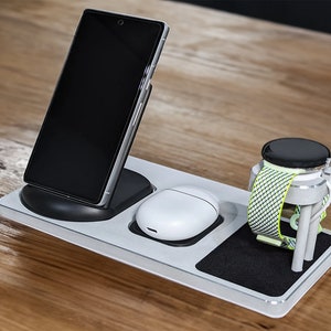 Custom Aluminum Google Pixel 1 Smartwatch Wireless Combo with Headphone Charger Charging Stand