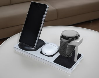 Custom Aluminum Montblanc Summit 2, 2+, 3 Smartwatch Wireless Combo with Headphone Charger