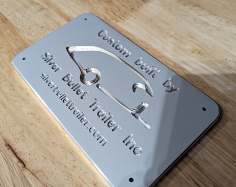 Custom Company Nameplates, Plaques, ETC. Made with Metal, Wood, and More!