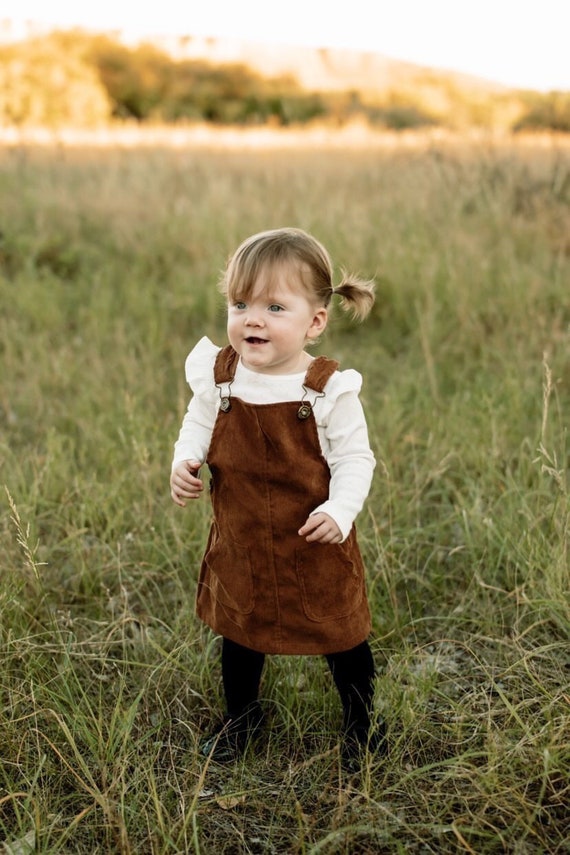 Corduroy Jumper Dress Baby Girl Toddler Girl Overall Etsy