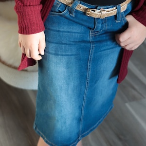 Black denim skirt best sale sale