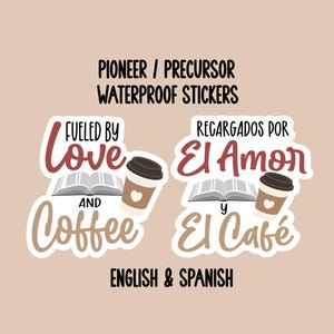 JW Gift, Fueled By Love & Coffee, Recargados Por El Amor Y El Café, Pioneer Gift, PSS Gift, Pioneer Service School, Spanish Gift, S22-23
