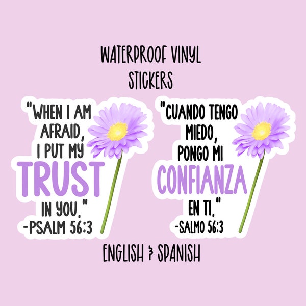 2024 Year Text, JW, When I Am Afraid I Put My Trust In You, Psalm 56:3, Cuando Tengo Miedo Pongo Mi Confianza En Ti, Salmo 56;3, S186-187