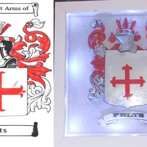 COAT OF ARMS :  Mounted 3D Relief of Coat of Arms- Made to Order