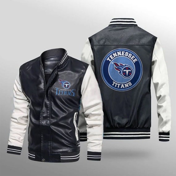 Tennessee Titans Leather Jacket / Titans Jacket Gift for Fan | Etsy