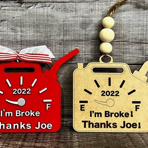 Weihnachtsschmuck/ AUTO CHARM 2022 Gaspreise Ornament, Auto Charm, Lustige Ornament, Geschenke, Weihnachtsdekoration, Dekoration, Auto Visier Dekor