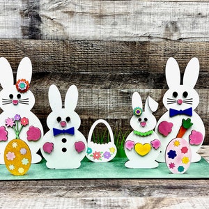 EASTER SCENE Sign SVG file - Spring Decor, Home Decor, Glowforge, Laser File