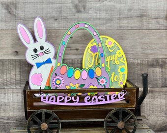 EASTER INTERCHANGEABLE Inserts SVG file download! Spring Decor, Home Decor, Mantel Decor, Glowforge, Laser File