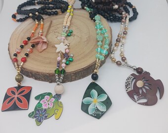 Women's resin necklaces