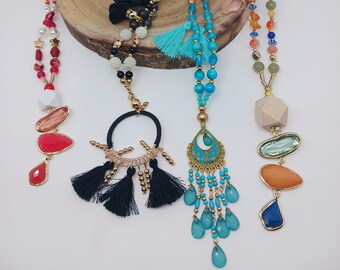 Colorful women's necklaces