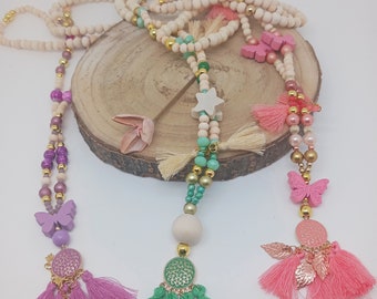 Colorful women's necklaces