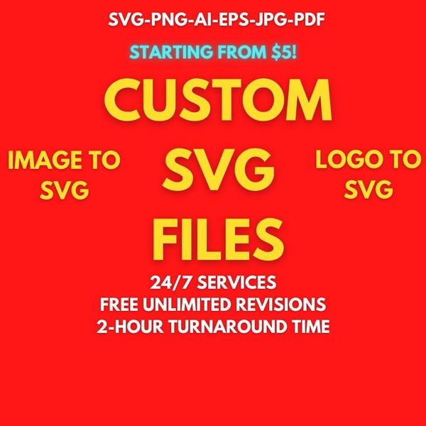 Custom SVG | Custom SVG files for Cricut | Cricut | silhouette cut file | Convert To SVG | Logo To Vector | Image to svg
