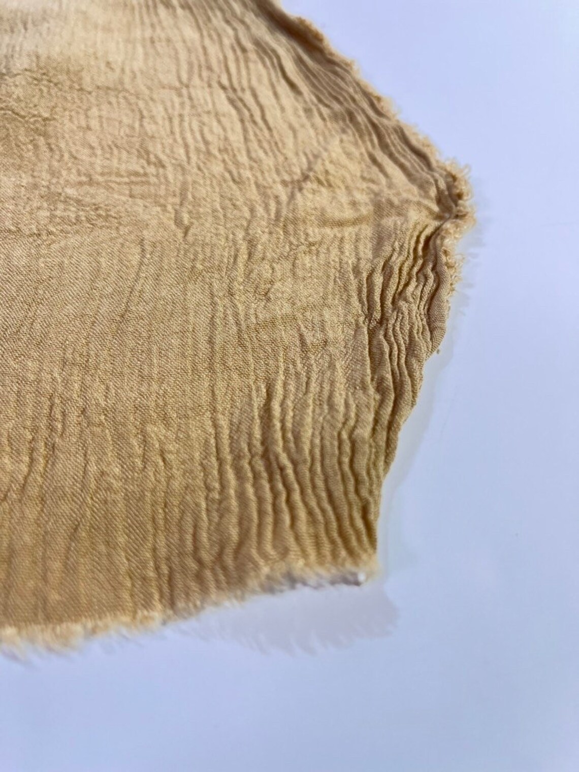 Crinkle Cotton Gauze Fabric by the Meter Extra Wide Clay Etsy