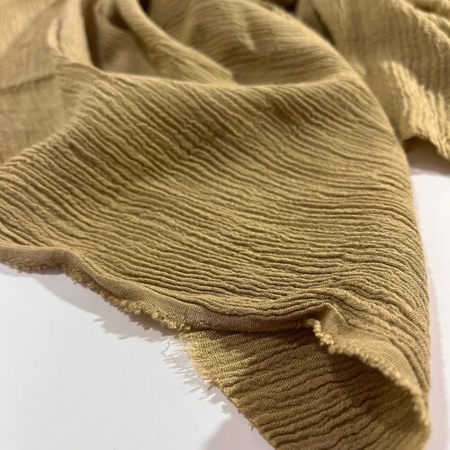 Crinkle Cotton Double Gauze Fabric by the Yard Premium Etsy