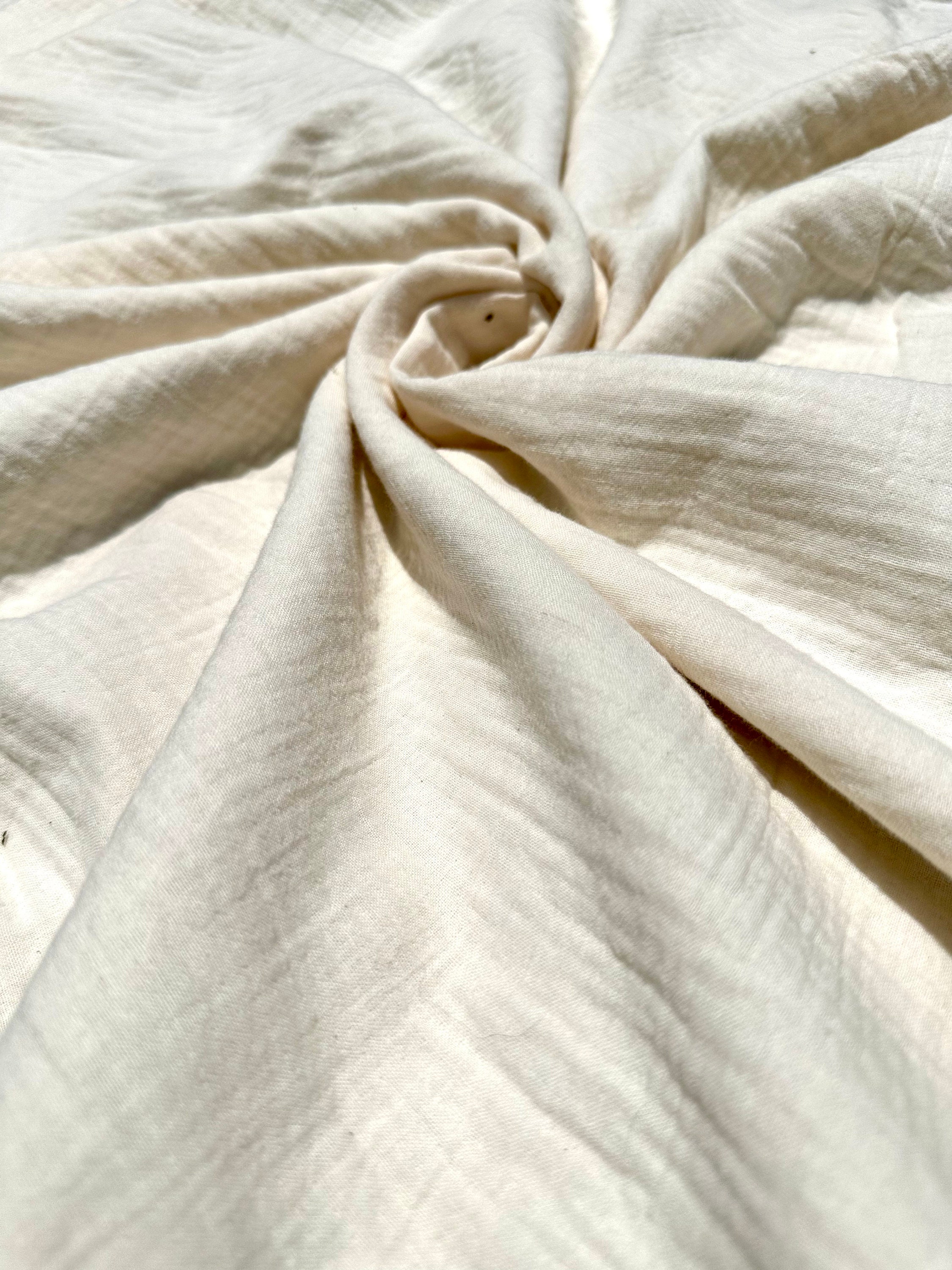 4 Layer White Muslin Fabric