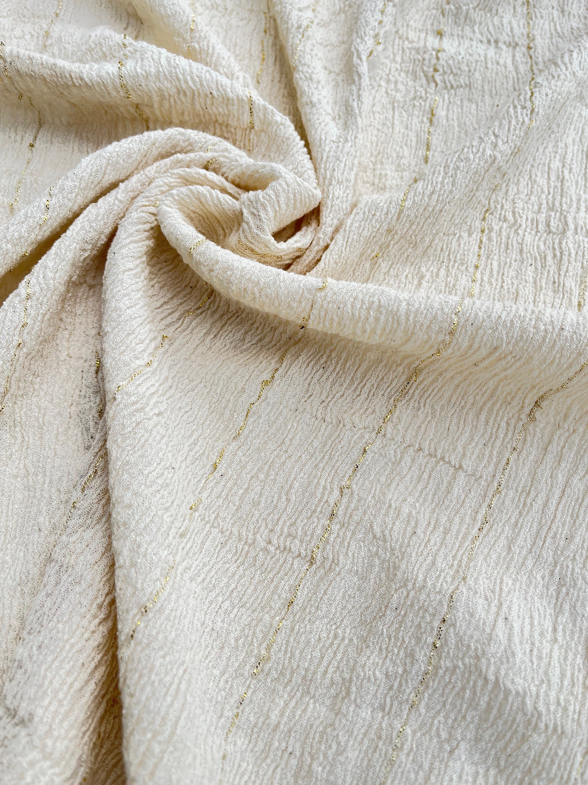 100% Natural Raw Cotton Fabric by the Yard or Meter, 