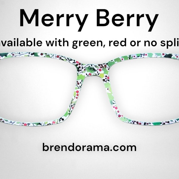 Merry Berry - the cutest most perfect holly berries and leaves, available over a red or green split, or no split