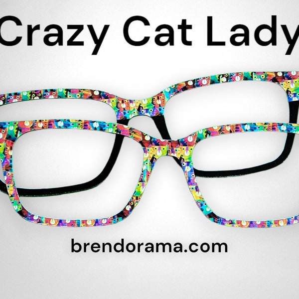 Crazy Cat Lady - all the adorable kitties, available with a black split or not