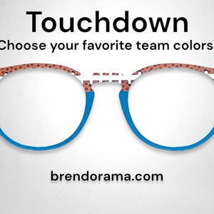 Touchdown - perfect football stitching, over your favorite team color(s)