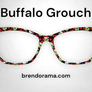 Buffalo Grouch - our favorite green Grounch laid over a classic black and red buffalo plaid