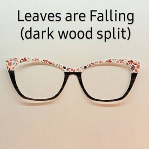 Leaves are Falling - the perfect all-purpose autumn topper, split over black OR a perfect brown woodtone