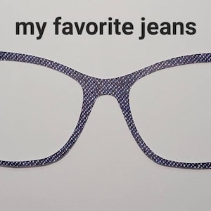My Favorite Jeans - dark blue denim print