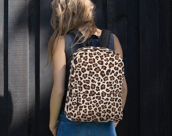 Leopard Print Backpack