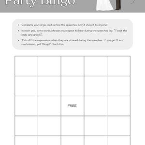 Juego de bingo de bodas editable, plantilla de Canva, divertido juego de recepción de bodas, descarga digital, bingo de despedida de soltera imprimible