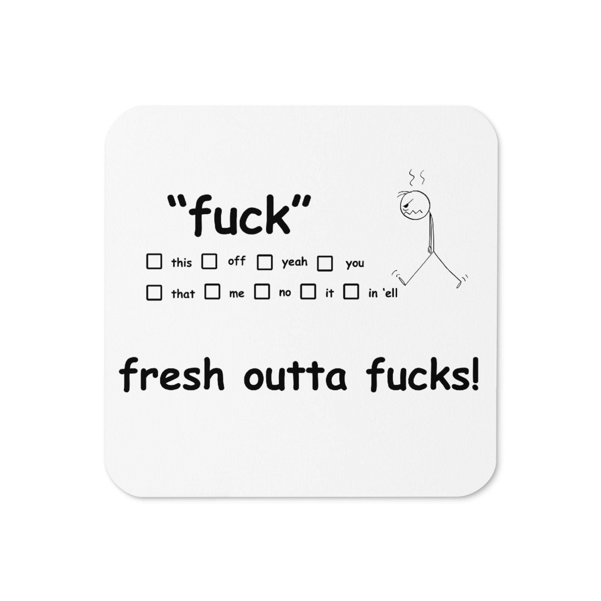 Newest Fresh Outta F**ks Pad and Pen,Snarky Novelty Fresh Outta F**ks Pen  Set US