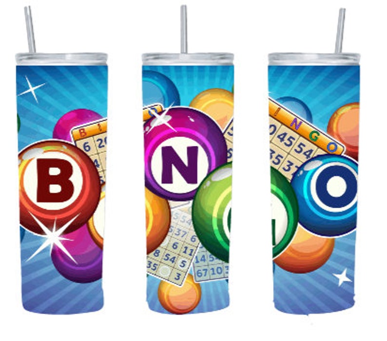Bingo Sublimation Skinny Tumblers Custom Gifts Funny 20 Etsy