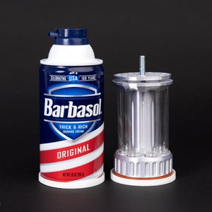 Barbasol Stash Can for Cartridges Silver