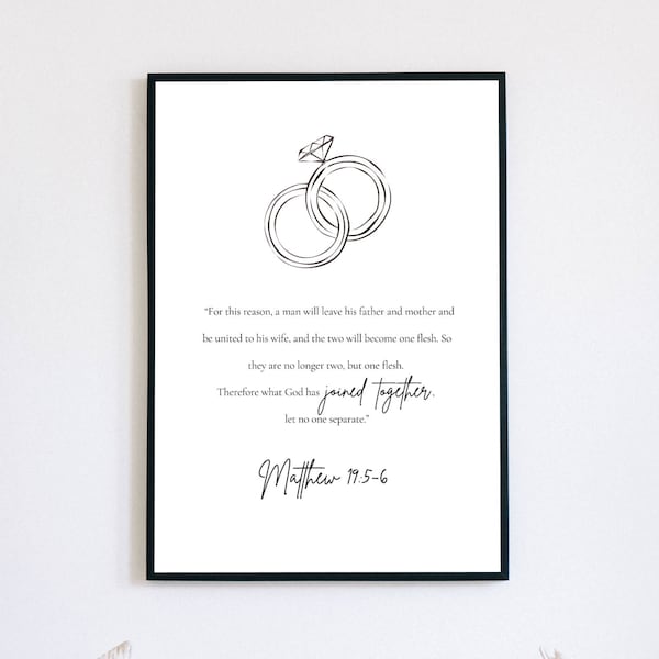 Matthew 19 6 - Etsy