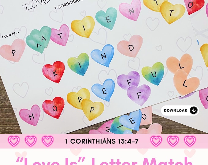 Love is Patient Love is Kind, 1 Corinthians 13, Homeschool Bible, Mini ...