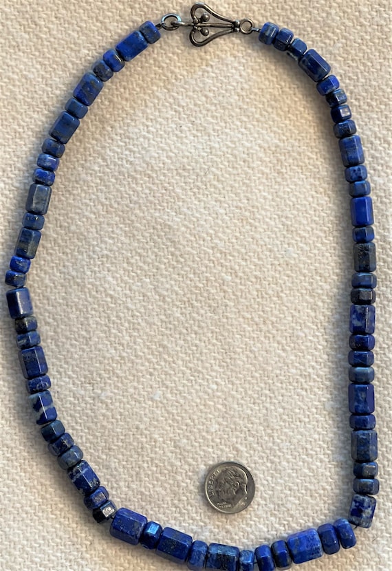 Vintage Lapis Lazuli Gemstone Necklace