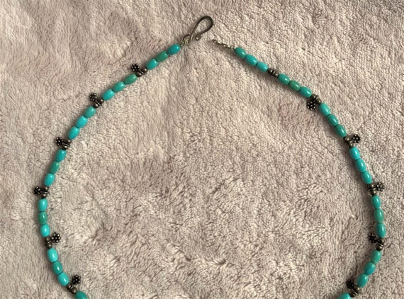 Turquoise and Silver Necklace - image 2