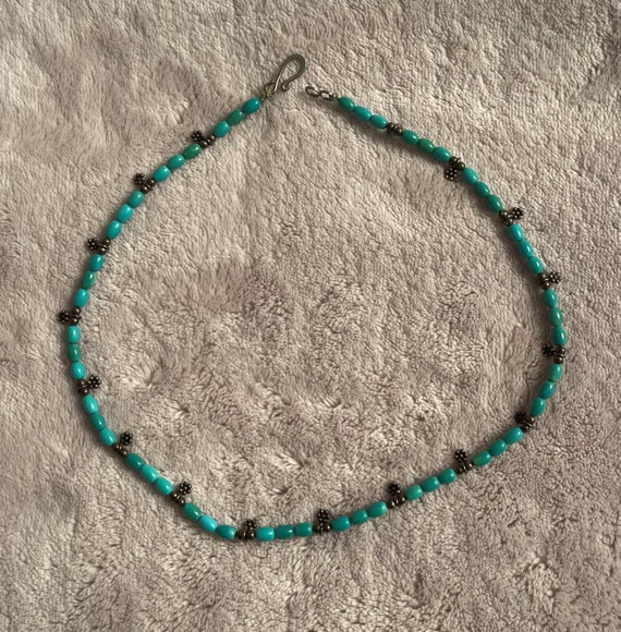 Turquoise and Silver Necklace - image 1