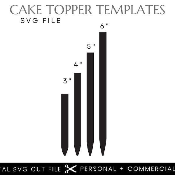 Cake Topper Base Template File | Cake Topper File | Cake Topper Base Digital SVG File | Cake Topper File | Glowforge SVG File Digital SVG