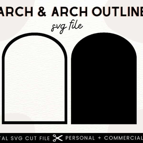 Boho Arch Outline Shape SVG | Arch Shape Cut File | Boho Arch Svg Cut File | Arch Glowforge File | Arch Cricut Cut File | Arch Shape Laser