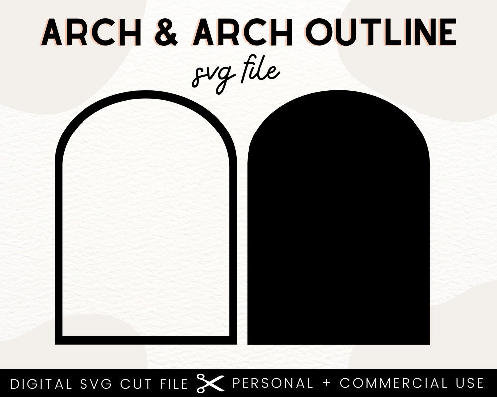 Boho Arch Outline Shape SVG Arch Shape Cut File Boho Arch Etsy Australia