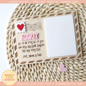 Segno "Ti amo" di San Valentino SVG / Glowforge Kids San Valentino SVG / File SVG di San Valentino / File di taglio laser di Galentine's Day / SVG