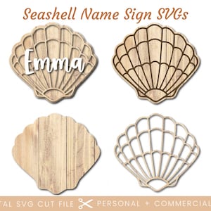 Muschel Baby Namen Zeichen SVG | Baby Stat Name Zeichen SVG PNG Glowforge | Baby Cricut Silhouette Schnittdatei | Digitale Datei Baby Meilensteine