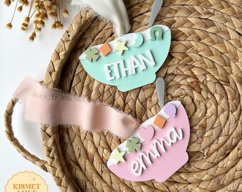 Shamrock Cereal Bowl Basket Tag SVG: St. Patrick's Day Laser Cut File