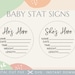 Baby Stat Sign SVG | Baby Birth Stat Sign SVG PNG Glowforge | Baby ...