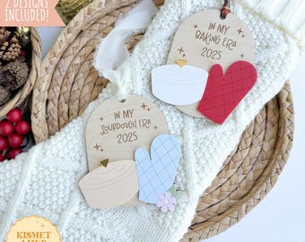Sourdough Starter Ornament SVG: Christmas Baker Gift, Laser Cut File