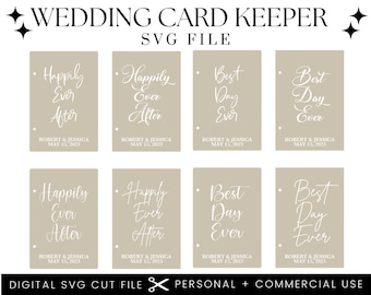 Wedding Card Keeper SVG File: DIY Card Binder (Digital Download)