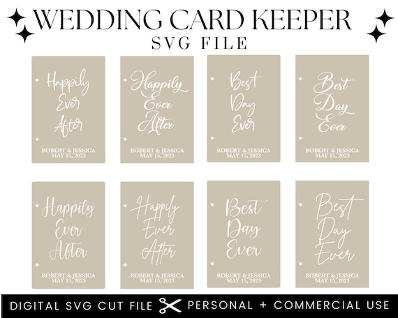 Wedding Card Keeper SVG File: DIY Card Binder (Digital Download)